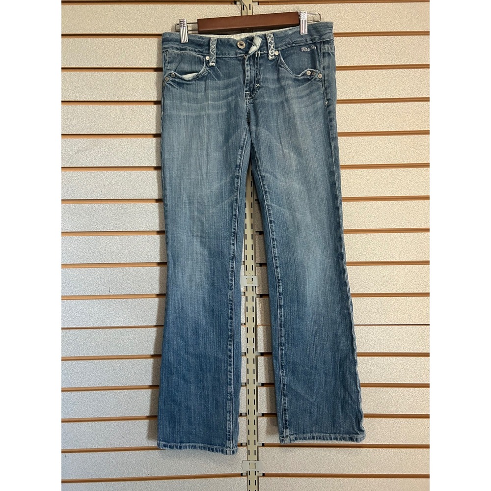 Miss Me JP4410S Bootcut Jeans Dark Australia Embroidered Sequin Blue Size 28